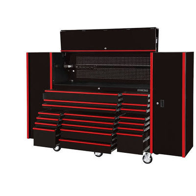Manches en acier inoxydable serrure de clé armoires de garage lourds de service de stockage pour professionnel