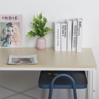 Surface en bois de style nord-européen Table à ordinateur en métal Bureau pour produits ménagers