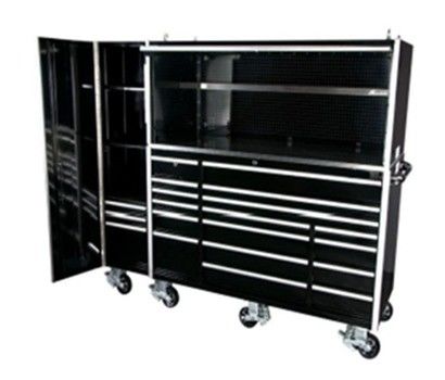 Armoire à outils de rangement Coffre de garage Armoires à outils en métal avec comptoir en acier inoxydable