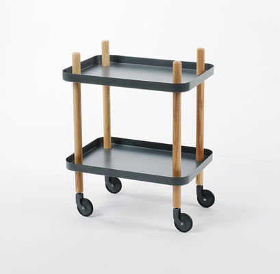 Petit chariot pliable de style moderne Table à café de chevet pour salon nordique
