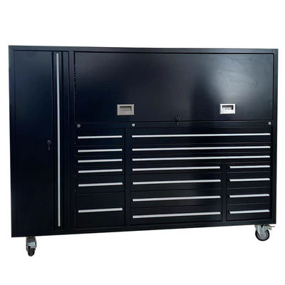 Armoire à outils de rangement Coffre de garage Armoires à outils en métal avec comptoir en acier inoxydable