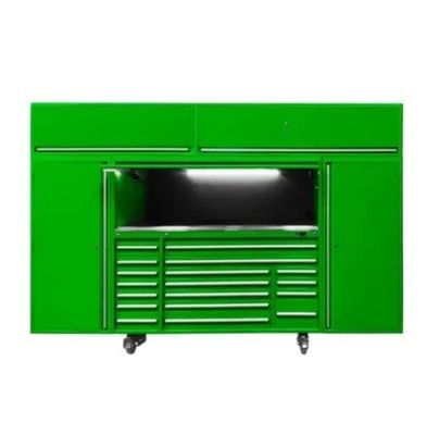 Équipement de garage en aluminium Armoires à outils sur roues pour l'organisation d'outils polyvalents