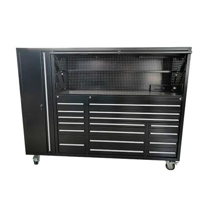 Boîte à outils personnalisée en métal avec armoires supérieures de 72 pouces OEM ODM acceptable
