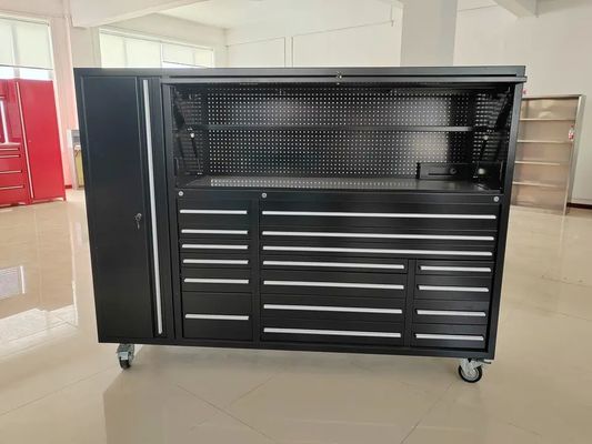 Boîte à outils personnalisée en métal avec armoires supérieures de 72 pouces OEM ODM acceptable