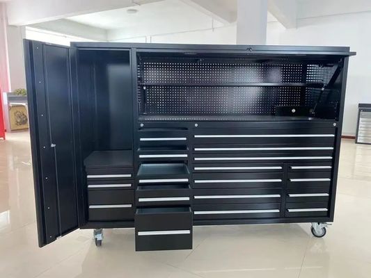 Boîte à outils personnalisée en métal avec armoires supérieures de 72 pouces OEM ODM acceptable