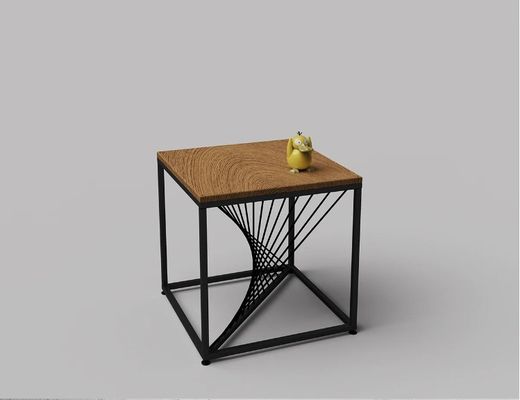 Emballage du courrier Hauteur réglable Jambe métallique Bois Table haut de gamme pour les meubles de maison moderne