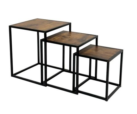 Meubles de salon en métal avec design moderne et finition dorée de luxe