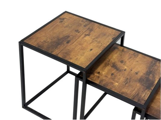 Meubles de salon en métal avec design moderne et finition dorée de luxe