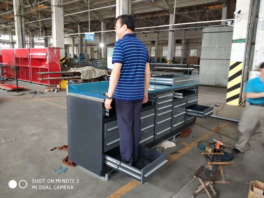 Coffre à outils à roulement en fer et armoire de rangement complète pour l'organisation organisée du garage