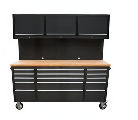 Table à rouleaux en acier inoxydable avec roues lourdes et porte-clés
