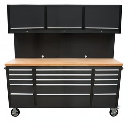 Table à rouleaux en acier inoxydable avec roues lourdes et porte-clés