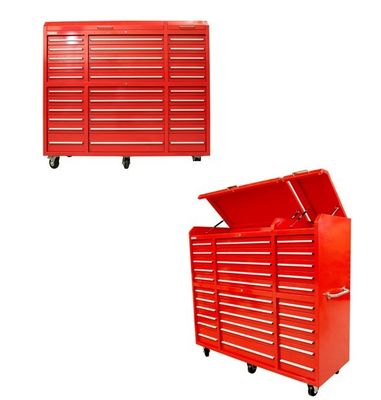 Finition de revêtement en poudre 22 tiroirs boîte à outils de trolley métallique armoire pour le support personnalisé