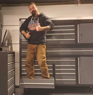 Finition de revêtement en poudre 22 tiroirs boîte à outils de trolley métallique armoire pour le support personnalisé