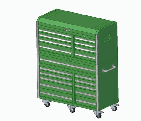 Boîte à outils en acier personnalisable avec tiroir à rouleaux et armoire à outils sur roues