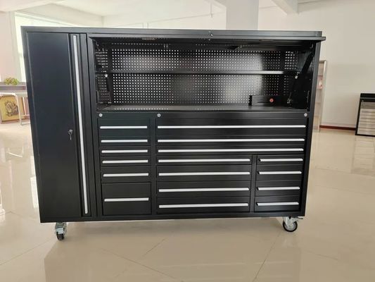 1.0/1.2/1.5mm Épaisseur Armoire à outils en acier laminé à froid avec tiroir et poignées optionnelles