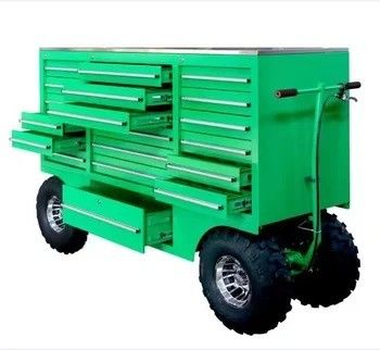 Utilisation industrielle Chariot d'outils mobiles lourds avec revêtement en acier en poudre Finition 30 tiroirs