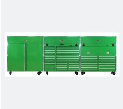 Tableau de travail de bureau métallique de garage avec armoire à outils métalliques lourds et tiroirs multiples