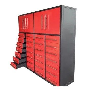 Boîte à outils à 28 tiroirs supportée par OBM pour chariot de garage lourd Épaisseur de 1,0 à 1,5 mm