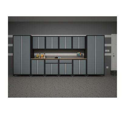 Finition de revêtement en poudre 5 tiroirs Armoire à outils roulants avec poignées en acier inoxydable