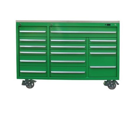 Ensemble professionnel de boîtes à outils avec construction en métal lourd et armoire portable