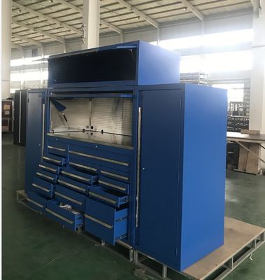 Grand armoire de stockage d'outils métalliques forte capacité de support pour le coffre à outils d'angle durable