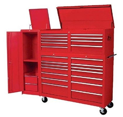 Manches en acier inoxydable 96 pouces US boîte à outils générale avec coffre à rouleaux et coffres à outils