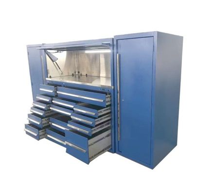 Armoire à outils en acier avec Hutch modulaire coffre à outils de garage et casiers sur mesure