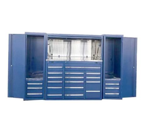 Armoire à outils en acier avec Hutch modulaire coffre à outils de garage et casiers sur mesure