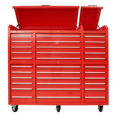 Garage d'atelier 72 pouces Orange Armoire à outils métalliques avec roues et OEM ODM acceptable