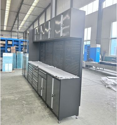 Armoire personnalisée supportée par OEM pour le stockage d'outils métalliques lourds dans le garage d'atelier