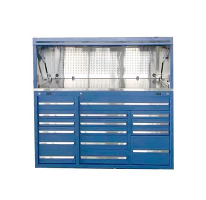 Solution de stockage durable sur le lieu de travail Armoire à outils en métal roulant lourd avec casier