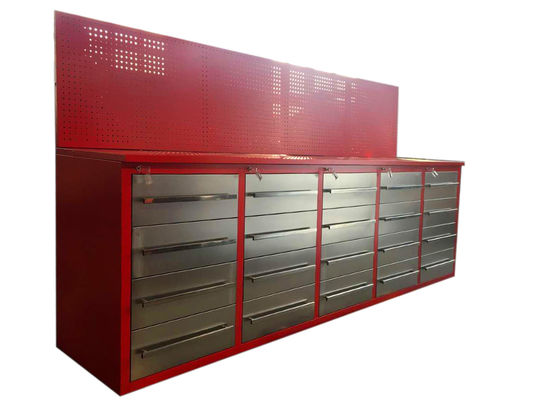 OEM ODM Acceptable Heavy Duty Metal 30 Drawer Armoire à outils de bureau avec poignée en aluminium