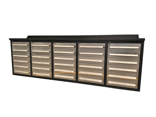 LS-1800-20-100 haut de luxe 1.0/1.2/1.5 mm Garage armoire à outils en métal avec tiroirs inclus