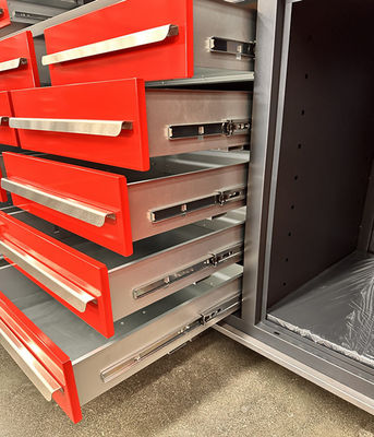 Armoire à outils en acier laminé à froid de 15 tiroirs pour l'organisation d'atelier dans le garage de réparation automobile