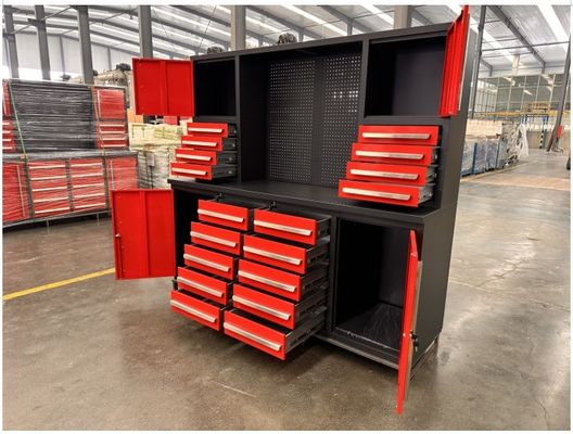 Ateliers de réparation de voitures Garage Combinaison d'outils lourds Armoires d'outils métalliques 40 tiroirs Bureau de travail