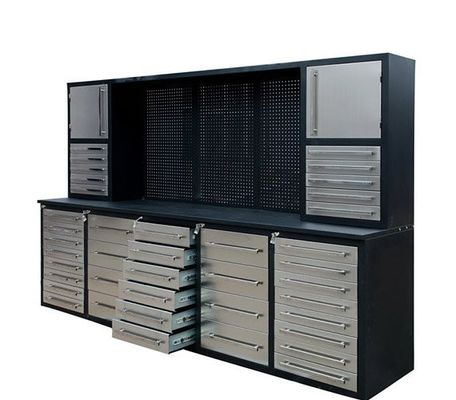 L' atelier de garage ultime 20 tiroirs armoire à outils métalliques lourds avec pegboard