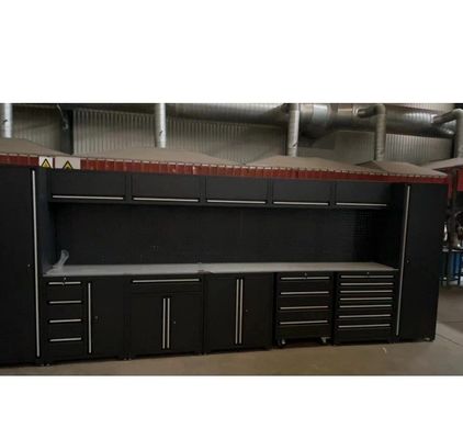 Cabinets de garage à plusieurs tiroirs en rouge en option pour l'atelier de réparation automobile
