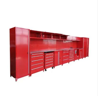 Armoires de rangement d'atelier de garage avec portes et étagères D600mm Boîte à outils à roulement lourd