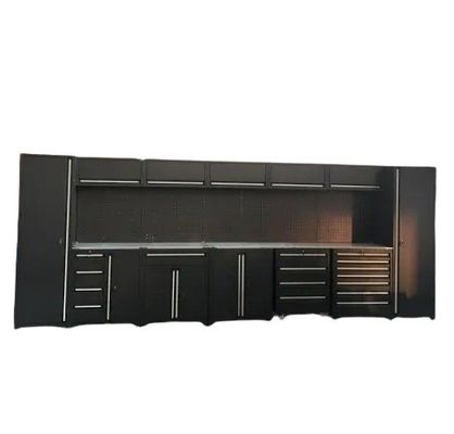Armoires de rangement d'atelier de garage avec portes et étagères D600mm Boîte à outils à roulement lourd
