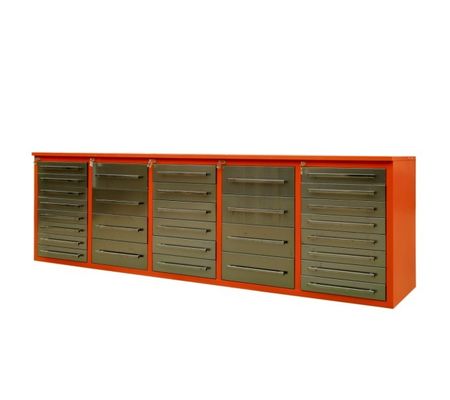 Équipement d'atelier industriel Armoire d'outil de sorage avec plusieurs tiroirs et pegboard