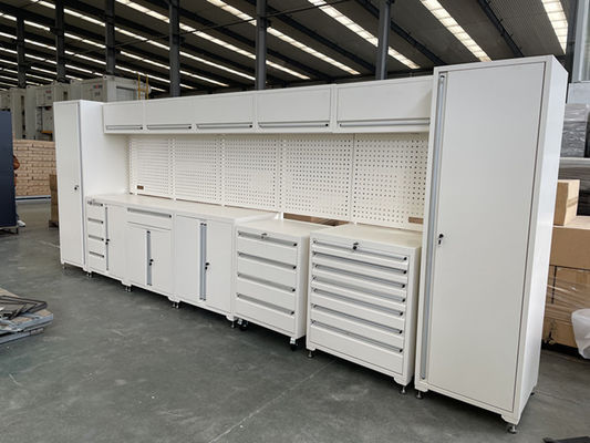 Armoire d'outils modulaire de bureau de travail avec rouleau de garage lourd et boîte à outils