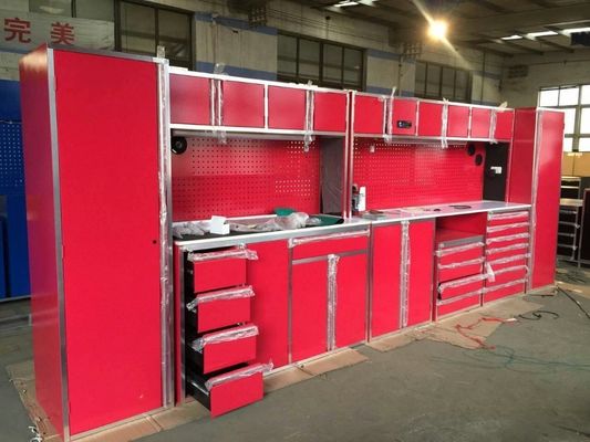 Armoire d'outils de stockage de garage lourd avec acier de calibre 18 et support personnalisé ODM