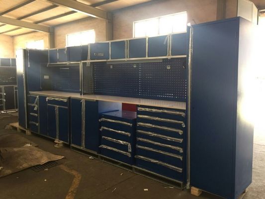 Armoire d'outils de stockage de garage lourd avec acier de calibre 18 et support personnalisé ODM