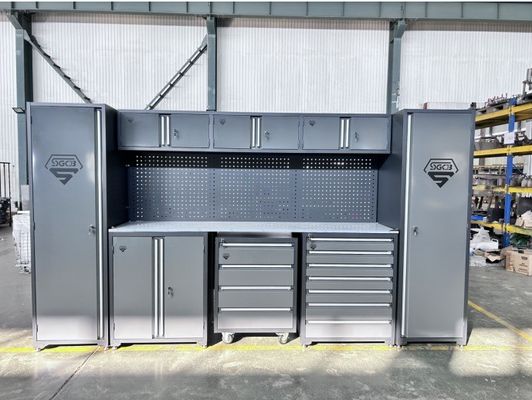 Entreposer des outils dans le garage Armoire à outils en acier lourd avec chariot