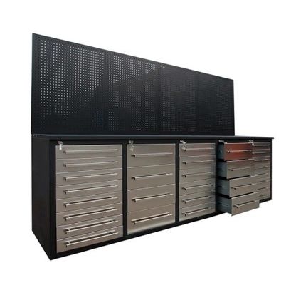Boîte à outils de travail en acier inoxydable pour stockage mécanique