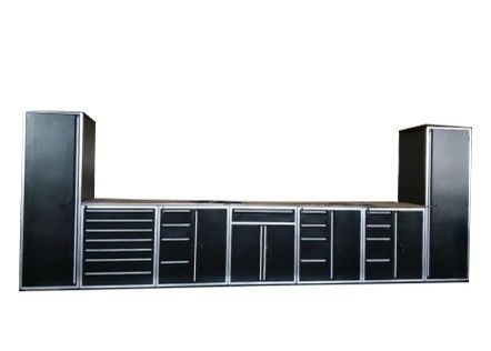 Modulaire cabinet de garage banc de travail avec nous boîte à outils générale accessoires et coffre à outils