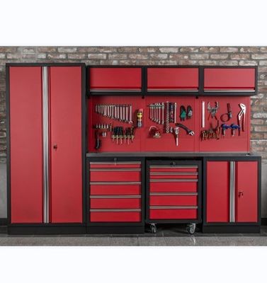 Appareils de magasin de garage réparation d'automobiles lourdes combinaison armoire à outils avec roues