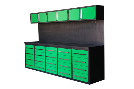 Armoire d'outils lourds à poignée en aluminium de couleur personnalisée pour organisation de garage d'atelier