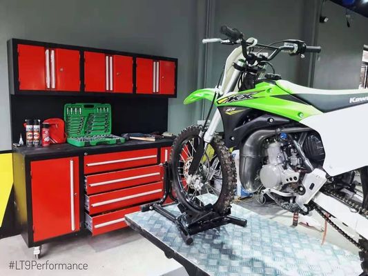 Garage atelier doit avoir armoire en fer avec système de boîte à outils d'empilement modulaire sur roues