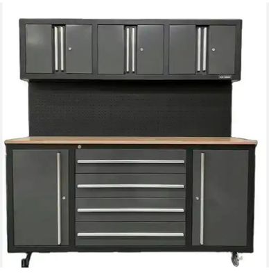 Garage atelier doit avoir armoire en fer avec système de boîte à outils d'empilement modulaire sur roues